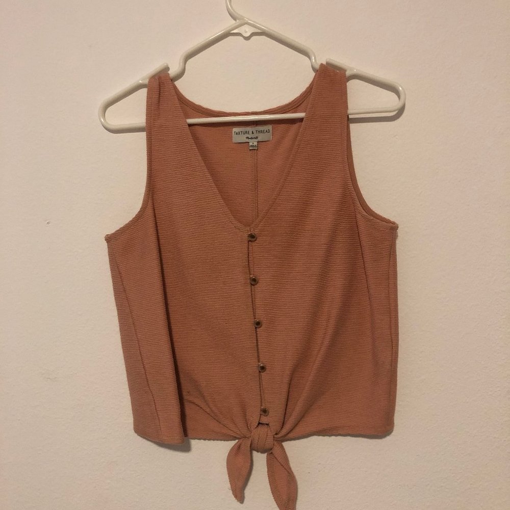 Madewell Pink Tie Tank